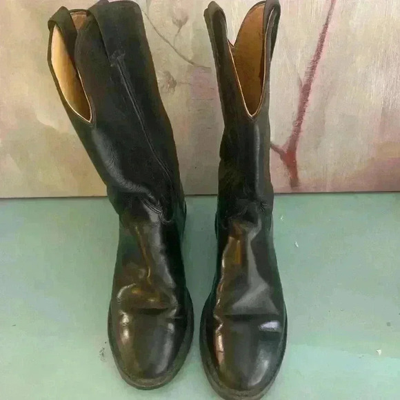 JUSTIN TOBIAS 12" WESTERN Cowboy Boot Wide Width Size 8.5 EE Style 3040 Workboot - Picture 4 of 12